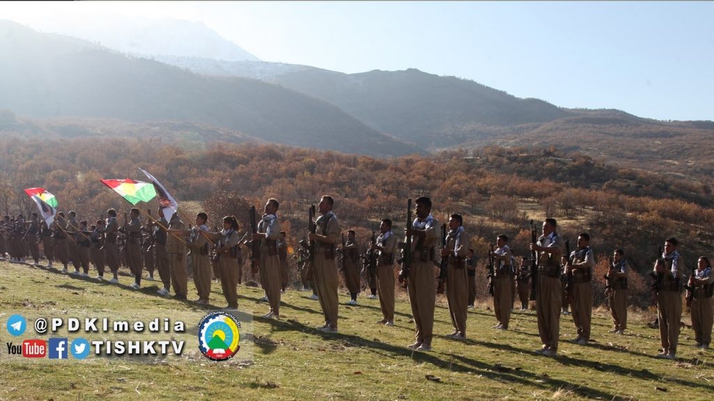 مراسم سالگرد روز پیشمرگه کوردستان در کوه‌های کوردستان برگزار شد